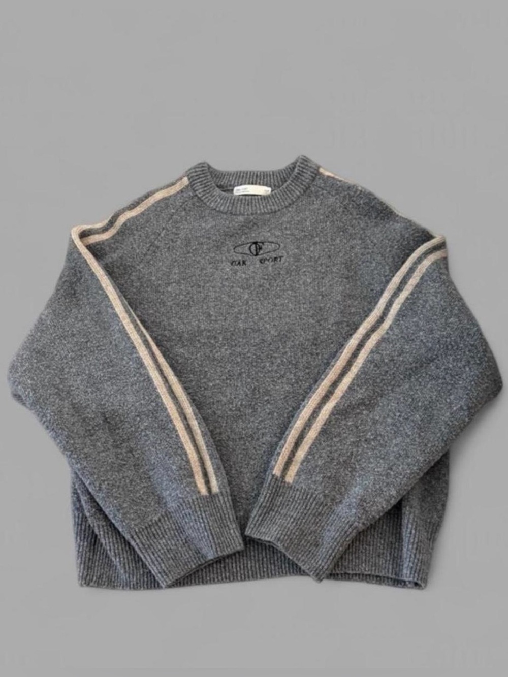 Oak + Fort Oak Sport Sweater with Stripes